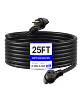 Cabo de extensão do gerador VEVOR 30-Amp 25 pés 250V 7500W Cabo de extensão do gerador VEVOR 30-Amp 25 pés 250V 7500W