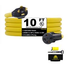 Cabo de extensão do secador M1A2 de 4 pinos 30A NEMA 14-30P a 14-30R