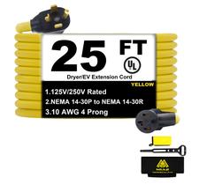 Cabo de extensão do secador M1A2 de 4 pinos 30A NEMA 14-30P a 14-30R