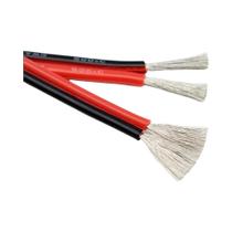 Cabo De Extensão Elétrica De Silicone Preto E Vermelho 2 Pinos 1-100m Para Alto-falante De Áudio E