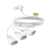 Cabo De Extensão Elétrica Europeu De 2m, Conector Macho De 2 Pinos Para Tomada Fêmea, 250V 2.5A Para Cabo De Extensão Elétrica Europeu De 2m, Conector Macho De 2 Pinos Para Tomada Fêmea, 250V 2.5A Para