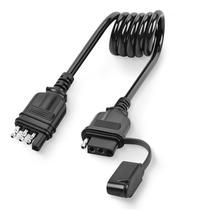 Cabo de Extensão em Espiral para Reboque Nilight 4 Vias - 1m - 18AWG