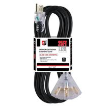 Cabo de extensão EP 25 pés 12 calibre 12 Heavy Duty 15A 125V 1875W