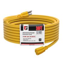 Cabo de extensão EP 30 pés/9,1 m 12/3 SJTW 15A 125V Outdoor UL