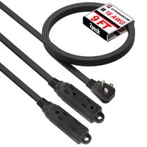 Cabo de extensão EP 9 pés, 3 tomadas, 16/3, cabo de alimentação SPT-3, pacote com 2 unidades Cabo de extensão EP 9 pés, 3 tomadas, 16/3, cabo de alimentação SPT-3, pacote com 2 unidades