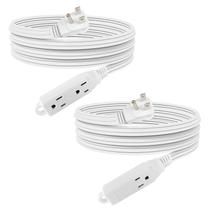 Cabo de extensão EP 9ft 3 Outlet 16/3 SPT-3 Cabo de alimentação branco Cabo de extensão EP 9ft 3 Outlet 16/3 SPT-3 Cabo de alimentação branco
