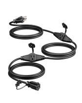 Cabo de extensão externo DEWENWILS 25 pés 3 saídas 16/3 SJTW