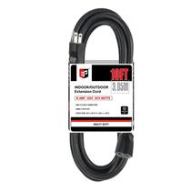 Cabo de extensão externo EP 10 pés 12/3 SJTW Heavy Duty Black