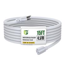 Cabo de extensão externo EP 15 pés 12/3 SJTW 15A 125V branco