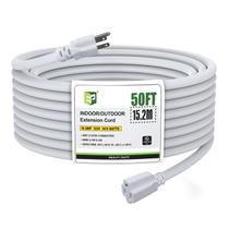 Cabo de extensão externo EP 15,2 m 12/3 SJTW 15A 125V branco