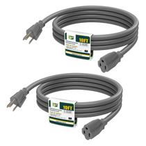 Cabo de extensão externo EP 2, pacote 3 m 16/3 SJTW 13A 1625 W, cinza