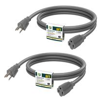 Cabo de extensão externo EP 6 pés 16/3 SJTW 13A 1625W à prova d'água Cabo de extensão externo EP 6 pés 16/3 SJTW 13A 1625W à prova d'água