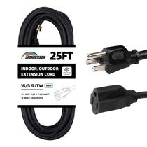 Cabo de extensão externo HONDERSON 25 pés 16/3 SJTW 125V 1625W Cabo de extensão externo HONDERSON 25 pés 16/3 SJTW 125V 1625W
