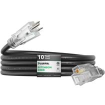 Cabo de extensão externo PLUGTUL 10 pés 12 calibre 15A 1875W preto