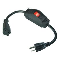 Cabo de extensão FILSHU 40cm 1625W 14AWG com interruptor On Off Preto Cabo de extensão FILSHU 40cm 1625W 14AWG com interruptor On Off Preto