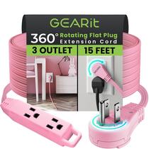 Cabo de extensão GearIt 360, plugue plano giratório, 3 saídas de 4,5 m Cabo de extensão GearIt 360, plugue plano giratório, 3 saídas de 4,5 m
