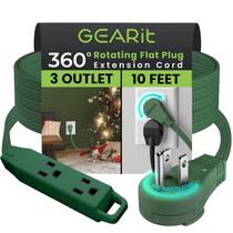 Cabo de extensão GearIt 360, plugue plano rotativo, 3 tomadas, 3 m Cabo de extensão GearIt 360, plugue plano rotativo, 3 tomadas, 3 m