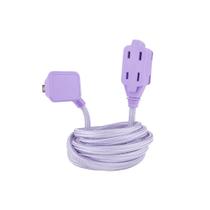 Cabo de extensão Globe Electric Designer Series 9 pés roxo