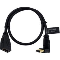Cabo de extensão HDMI Poyiccot 8K 48Gbps 2.1 60Hz 2 pés macho para fêmea