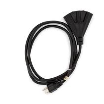 Cabo de extensão Holiday Lighting Outlet 6 pés preto de 3 pinos Cabo de extensão Holiday Lighting Outlet 6 pés preto de 3 pinos