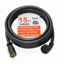 Cabo de extensão HUANCHAIN 14 Gauge 4,5 m para interior e exterior preto