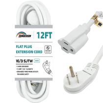 Cabo de extensão interno HONDERSON 16 Gauge 3 pinos 12 pés branco Cabo de extensão interno HONDERSON 16 Gauge 3 pinos 12 pés branco
