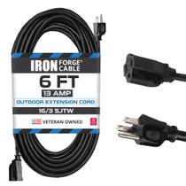 Cabo de extensão Iron Forge Cable à prova de intempéries 1,8 m 16/3 SJTW