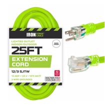 Cabo de extensão Iron Forge Cable à prova de intempéries 25 pés 12/3 SJTW