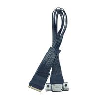 Cabo de extensão JMT M.2 NVMe M Key para Oculink 4i/SFF8611 10cm Cabo de extensão JMT M.2 NVMe M Key para Oculink 4i/SFF8611 10cm