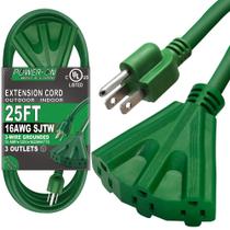 Cabo de extensão K KASONIC de 25 pés com 3 saídas listadas pela UL 16/3 SJTW Cabo de extensão K KASONIC de 25 pés com 3 saídas listadas pela UL 16/3 SJTW