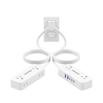 Cabo de extensão Kakahigh Split 3m com 4 tomadas AC e 5 portas USB