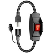 Cabo de extensão KASONIC de 0,5 m com interruptor 14/3 AWG 1875W/15A ETL Cabo de extensão KASONIC de 0,5 m com interruptor 14/3 AWG 1875W/15A ETL
