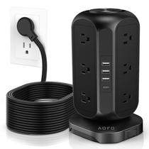 Cabo de extensão longo Power Strip Tower AOFO 4 portas USB