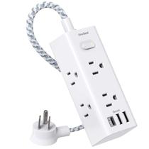 Cabo de extensão One Beat 30 cm com 6 tomadas e 3 portas USB