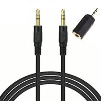 Cabo de Extensão P2 Trs 3.5mm Estéreo Adaptador P1 Tr 2.5mm