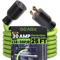 Cabo de extensão para gerador GEARit 7,5 kW 7,6 m 120/250 V Cabo de extensão para gerador GEARit 7,5 kW 7,6 m 120/250 V