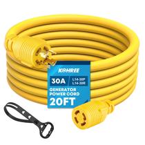 Cabo de extensão para gerador Kohree 30A 6 m, calibre 10, 125/250 V