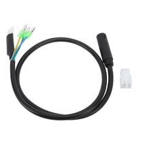 Cabo De Extensão Para Motor De Bicicleta Elétrica À Prova d'Água De 66cm, Conector M6 Fêmea De 9 Cabo De Extensão Para Motor De Bicicleta Elétrica À Prova d'Água De 66cm, Conector M6 Fêmea De 9
