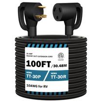 Cabo de Extensão para RV Stright 30A 30,5m 10 AWG 125V Cabo de Extensão para RV Stright 30A 30,5m 10 AWG 125V