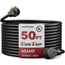 Cabo de extensão para solda ARCCAPTAIN 15 m 40 A 250 V NEMA 6-50 Cabo de extensão para solda ARCCAPTAIN 15 m 40 A 250 V NEMA 6-50