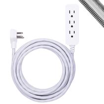 Cabo de extensão Power Strip GE de 3 tomadas de 15 pés com plugue plano
