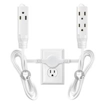 Cabo de extensão Power Strip HITRENDS Twin 12 pés e 6 tomadas