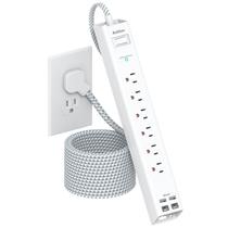 Cabo de extensão Power Strip Surge Protector 10 pés Addtam