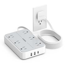 Cabo de extensão Power Strip TESSAN de 10 pés com 6 tomadas e 3 USB Cabo de extensão Power Strip TESSAN de 10 pés com 6 tomadas e 3 USB