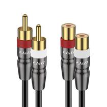 Cabo de extensão RCA J&D 2RCA macho para fêmea 4,5 m