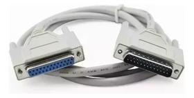 Cabo De Extensão Rs232 Db25 Macho Para Db25 Fêmea 1,5mts