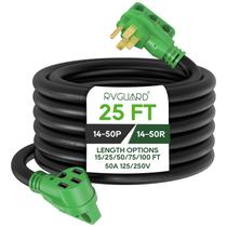 Cabo de extensão RV/EV RVGUARD 50 A 25 pés com indicador de alimentação