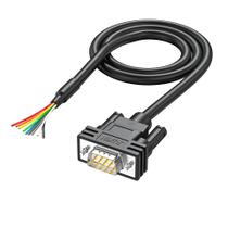Cabo de extensão serial JUXINICE DB9 macho para fio desencapado de 3 m