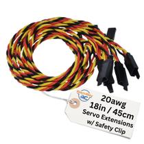 Cabo de extensão servo BackBayRC 20AWG Twisted 45 cm, pacote com 5