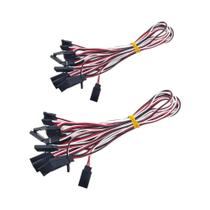Cabo De Extensão Servo De 3 Pinos (15cm, 30cm, 50cm) Macho Para Fêmea Para Carro RC, Helicóptero E Cabo De Extensão Servo De 3 Pinos (15cm, 30cm, 50cm) Macho Para Fêmea Para Carro RC, Helicóptero E